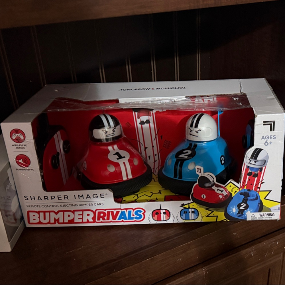 Sharper Image Bumper Rivals Red & Blue Cars